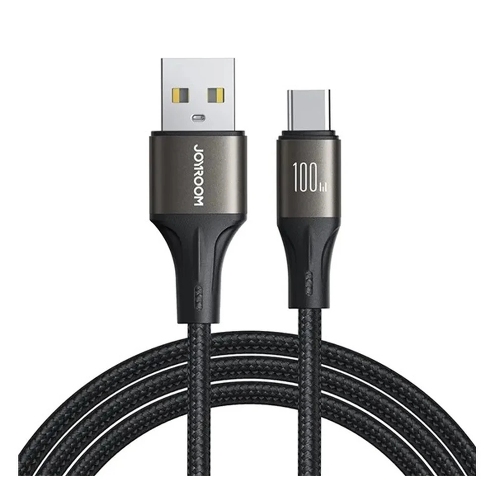 JOYROOM LIGHT-SPEED data cable USB - Type-C 100W fast charger protection 120cm Black SA25-AC6_B
