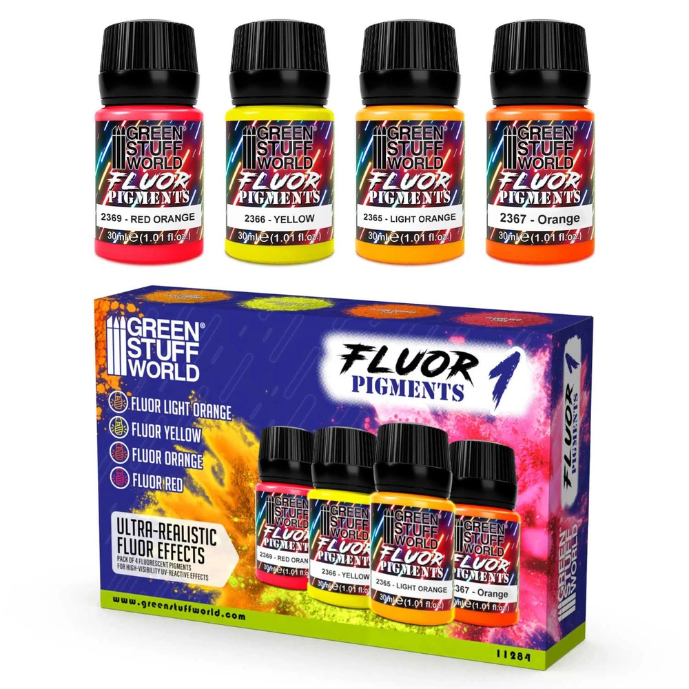 GREEN STUFF WORLD Fluor pigment készlet 30ml GSW11284