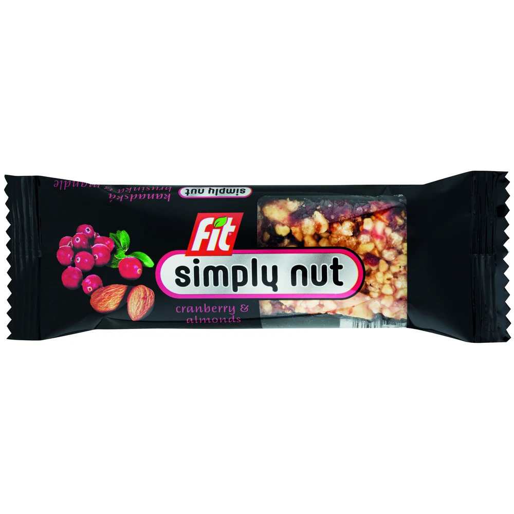 FIT simply nut müzliszelet magvakkal vörösáfonya-mandula 35g 102919