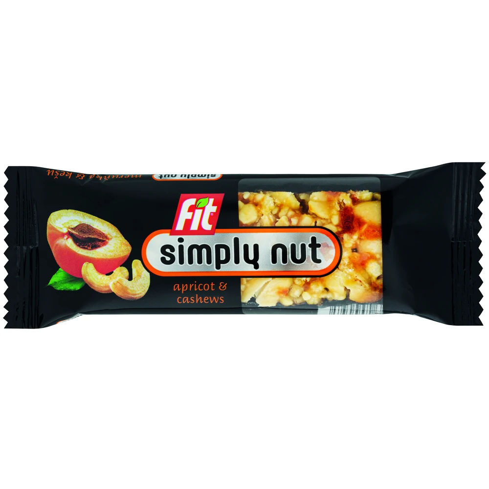 Fit simply nut müzliszelet sárgabarack-kesu magvakkal 35g 102920