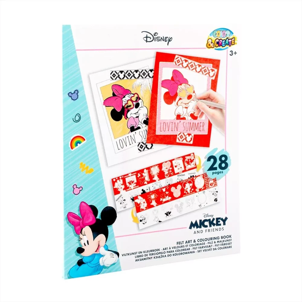CANENCO Minnie bársonyos színező és foglalkoztató könyv MM23351