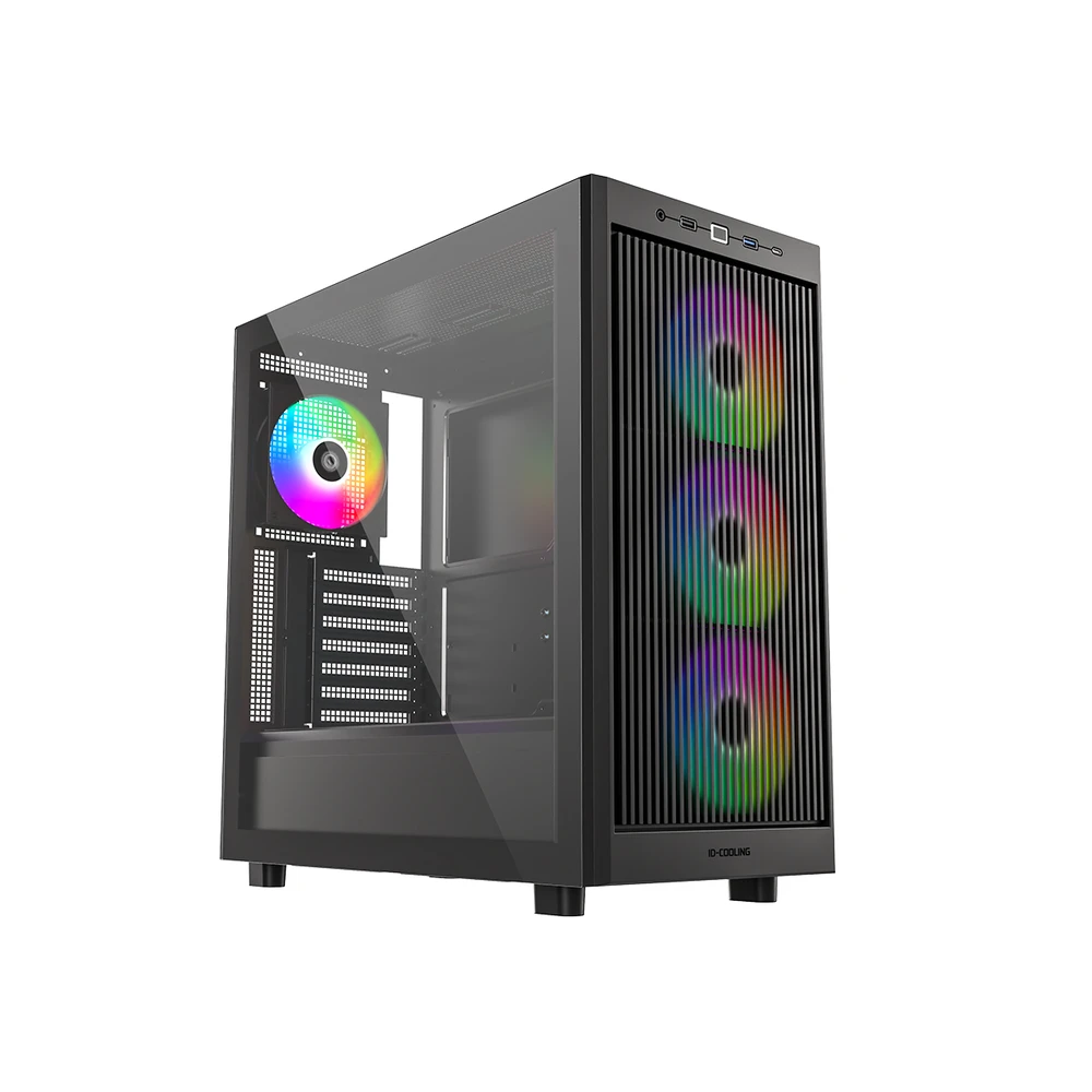 ID-COOLING computer case Glass 4x12cm A-RGB ATX USB3.0 black WARE 510 ARGB