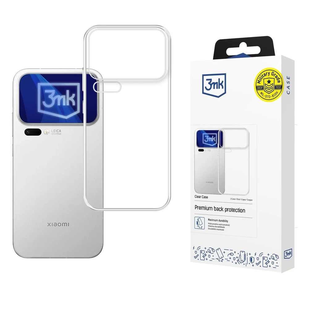 3MK Clear Case back plates Xiaomi 17 Pro Max transparent