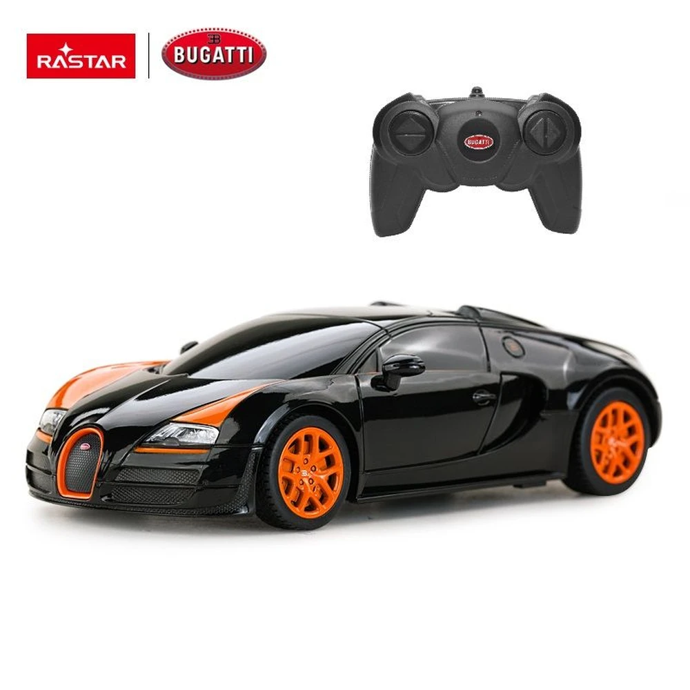 RASTAR 1/24 Bugatti Grand Sport Vitesse távirányítós sportkocsi fekete GRA5502