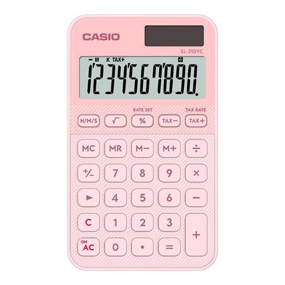 CASIO Zsebszámológép 10 számjegy rózsaszín GCSL310YCLP