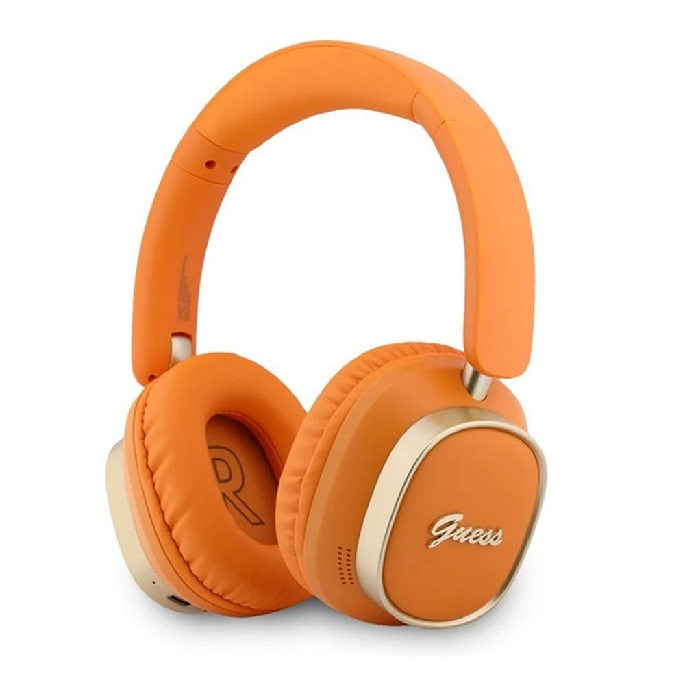 CG MOBILE GUESS RECTANGLE METAL SCRIPT LOGO ENC bluetooth headphone SZTEREO v5.4 zajszűrő NARANCSSÁRGA GUBHV28HGCSMO