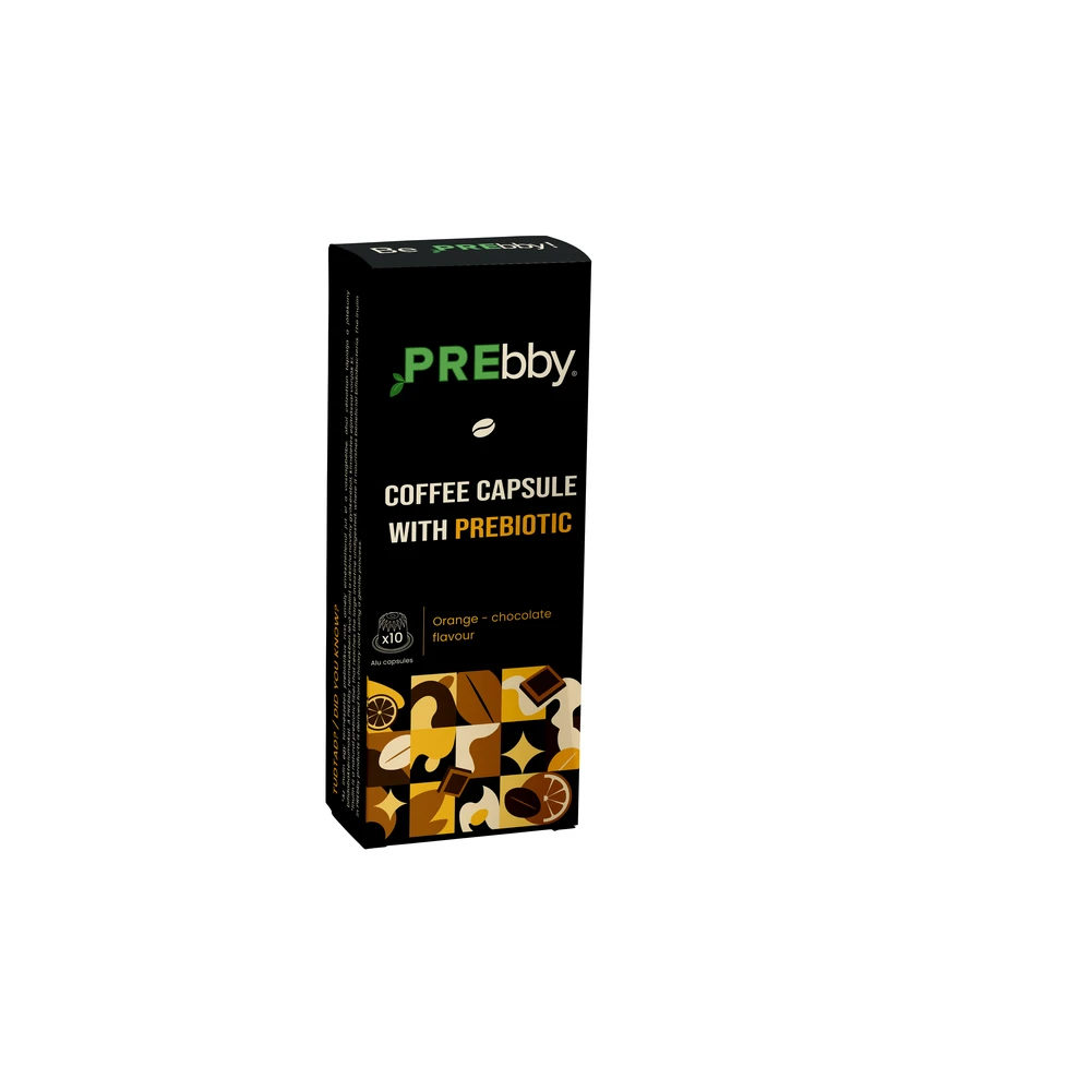 PREbby coffee capsule prebiotikummal narancs-csokoládé nespresso 10pcs 50 g 102899