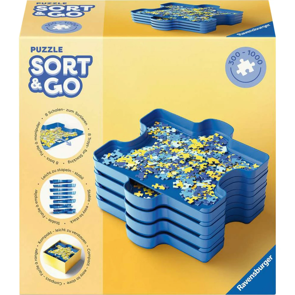 RAVENSBURGER Sort & Go Ultimate puzzlerendező 8 tray 12.001.674 12001674