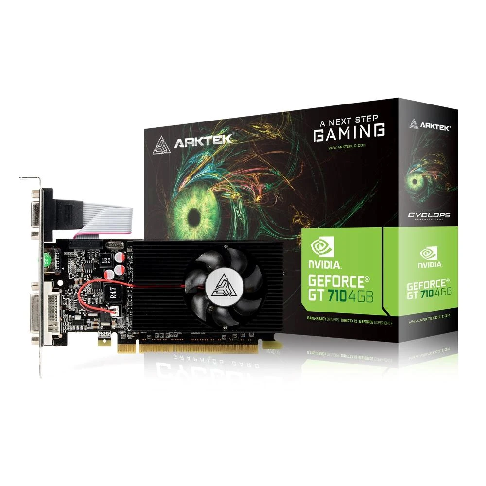 ARKTEK VGA GT 710 4GB DDR3 1xHDMI 1xDVI 1xVGA AKN710D3S4GL1