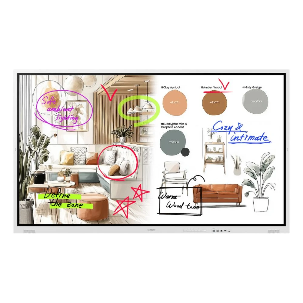 SAMSUNG Flip Pro interactive screen 85" UHD 450nit LH85WMFWLGCXEN