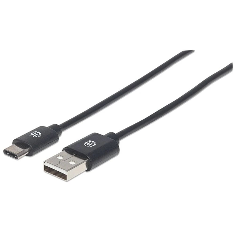 MANHATTAN USB 2.0 Type-A Type C Converter Black 0.5m 354912