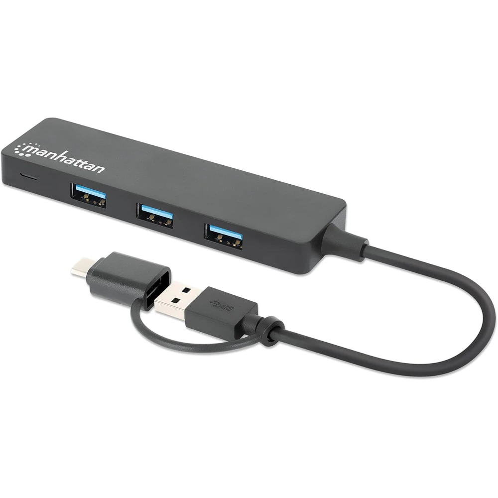 MANHATTAN 4-Port USB 3.0 Type-C/Type-A Combo Hub 180863