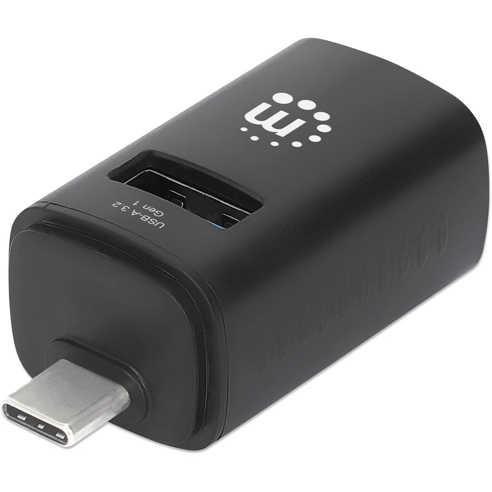 MANHATTAN 3-Port USB 3.0/2.0 Type-C Combo Mini Hub Schwarz 180993