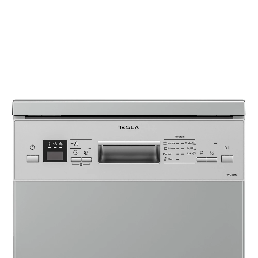TESLA WD491MX Mosogatógép szabadon álló 45 cm 10 terítékes inox