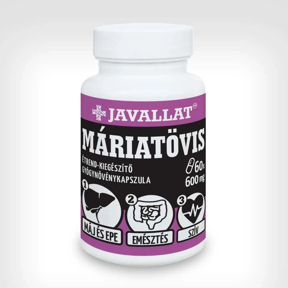 Javallat Máriatövis étrend-kiegészítő kapszula 60 db 103618