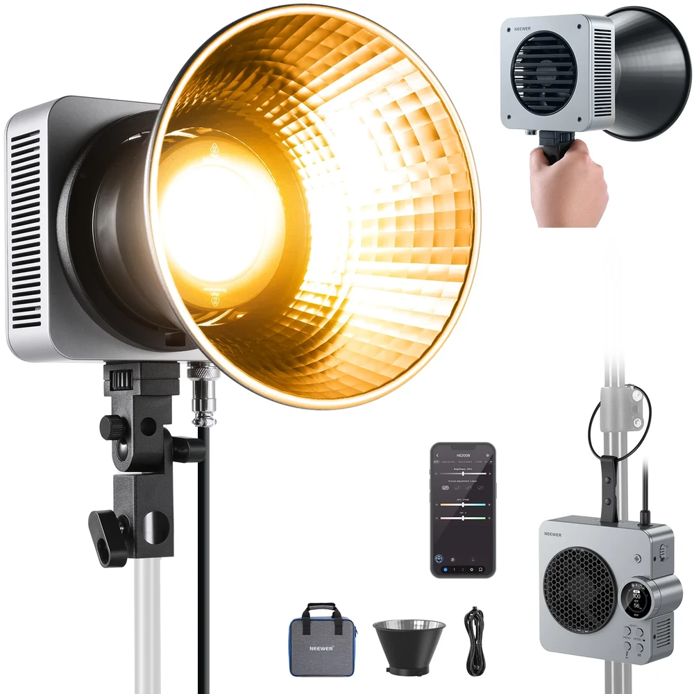 NEEWER HS200B kétfényű LED lamp portable