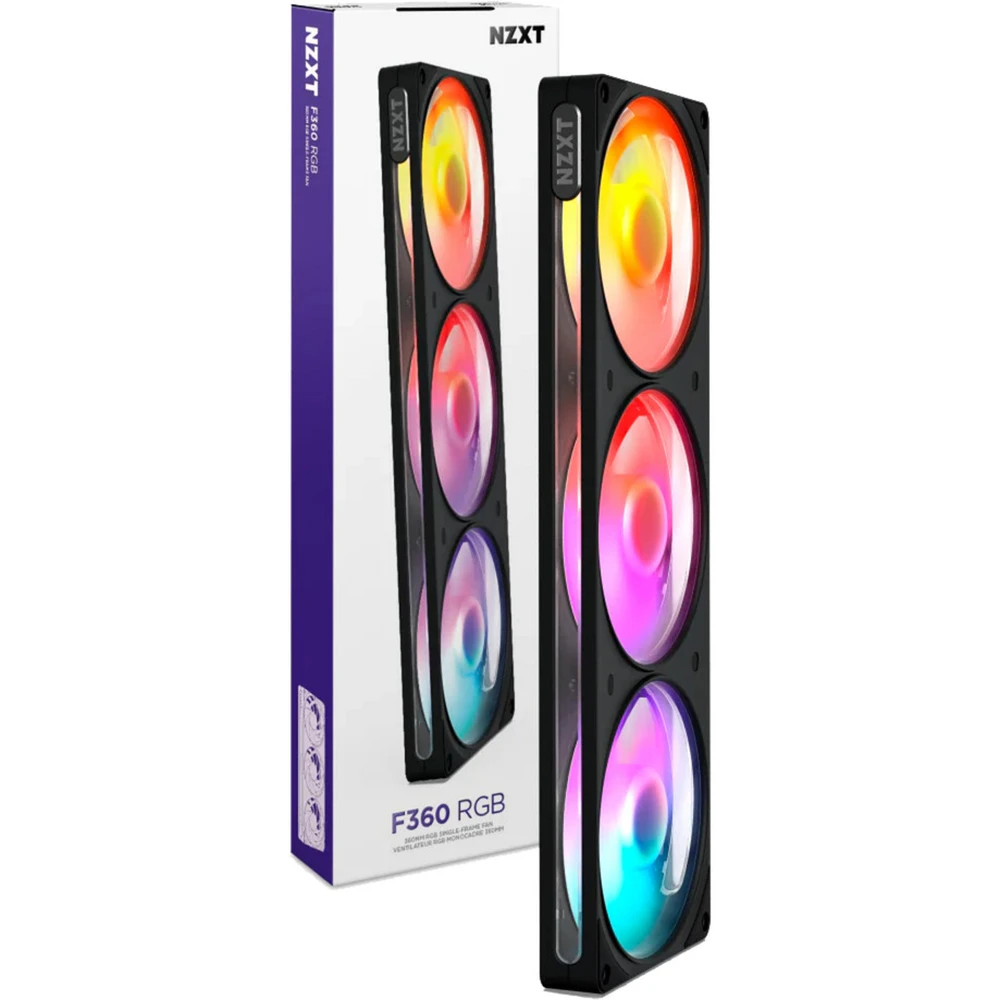 NZXT F360 RGB fekete RF-R236U-BF