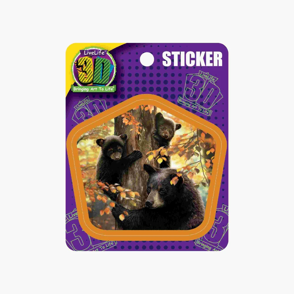 3D sticker Kisoroszlánok anyukájukkal 87506