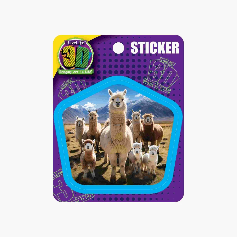 3D sticker Llama 90087