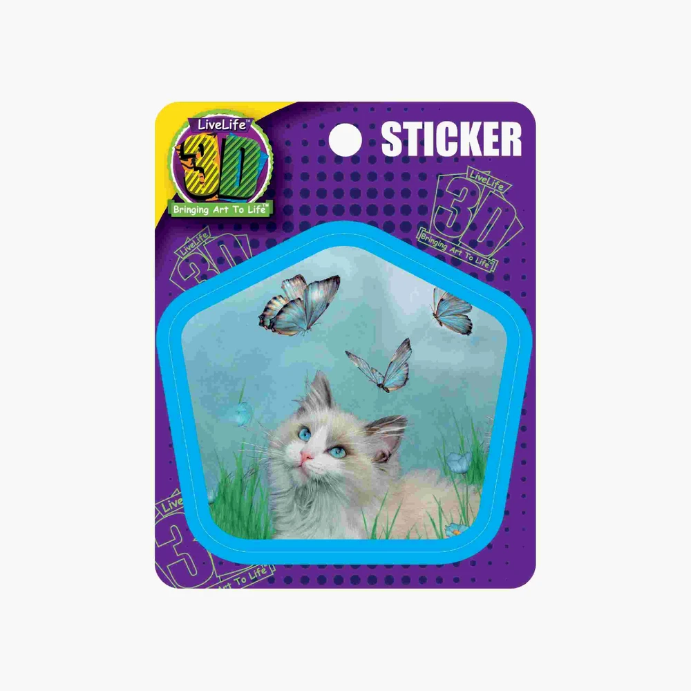 3D sticker Cicus pillangókkal 90773