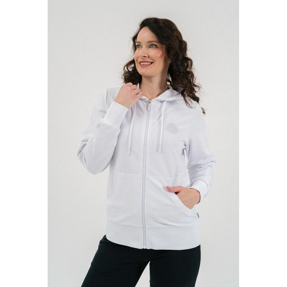 BUDMIL Hooded szabadidőfelső Female XS white