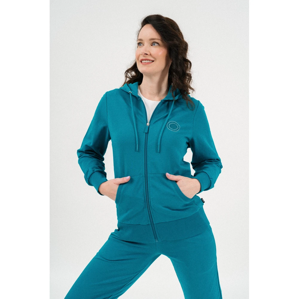 BUDMIL Hooded szabadidőfelső Female XL green