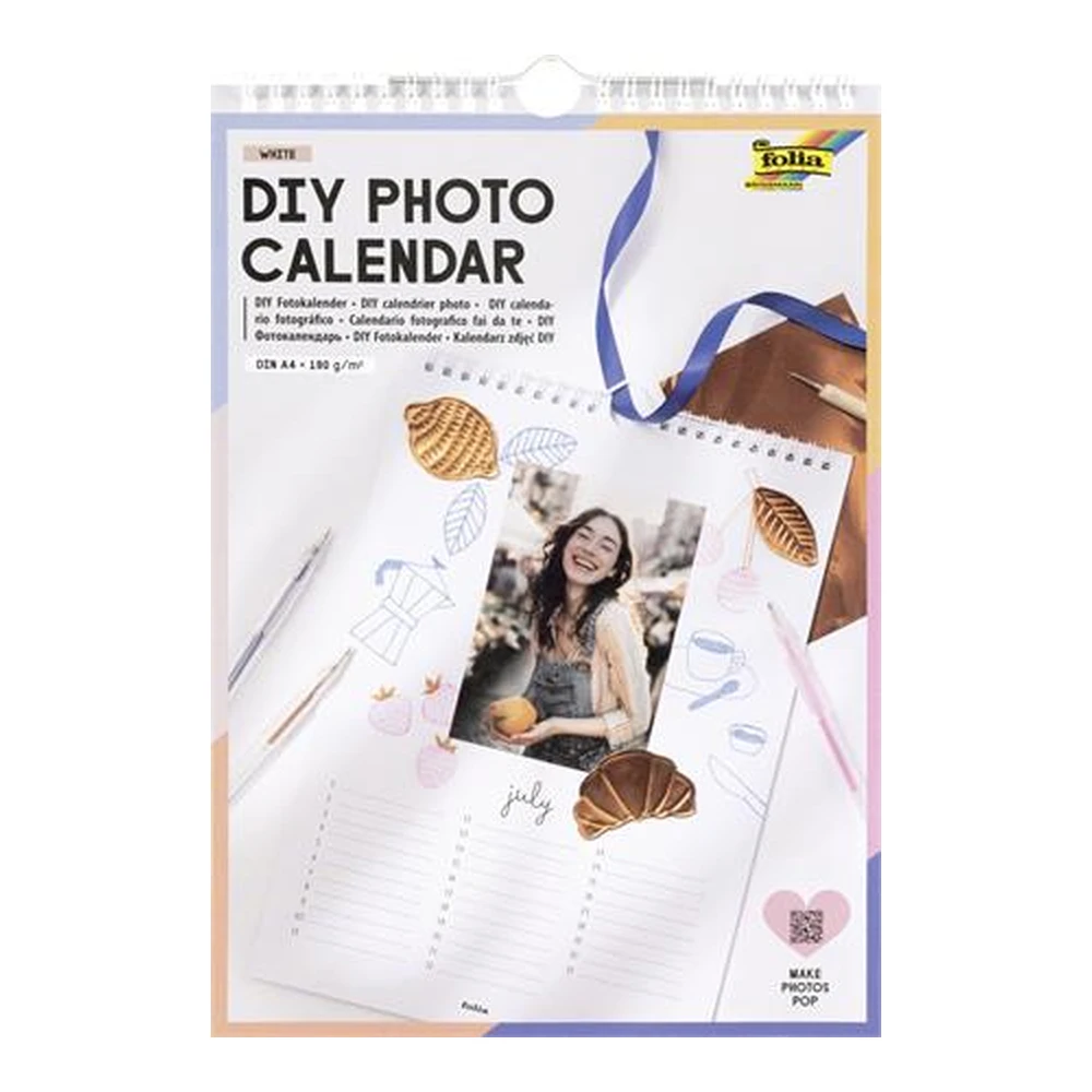 BRINGMANN FOLIA PAPER Falinaptár creative A4 190g 13 side white 23181