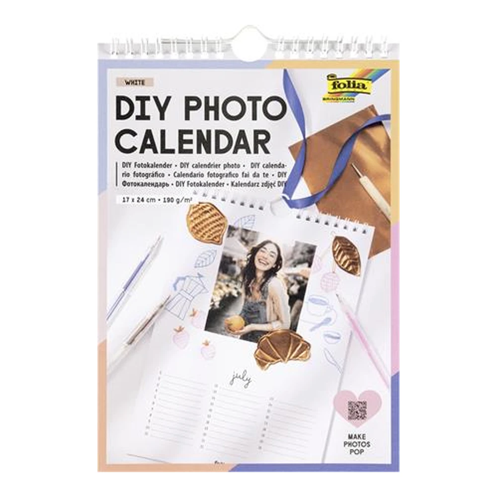 BRINGMANN FOLIA PAPER Falinaptár creative 17x24cm 190g 13 side white 23182