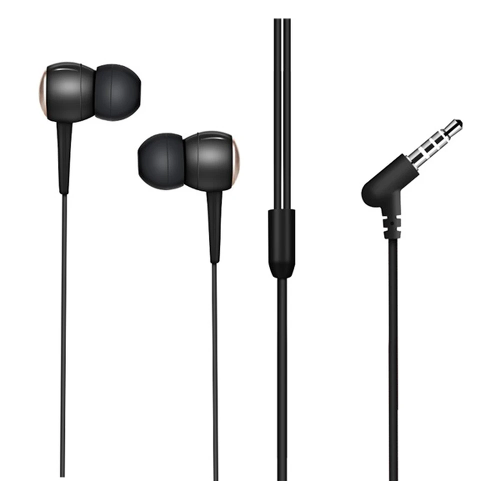 HOCO M19 fülhallgató SZTEREO 3.5mm jack felvevő gomb FEKETE M19_B