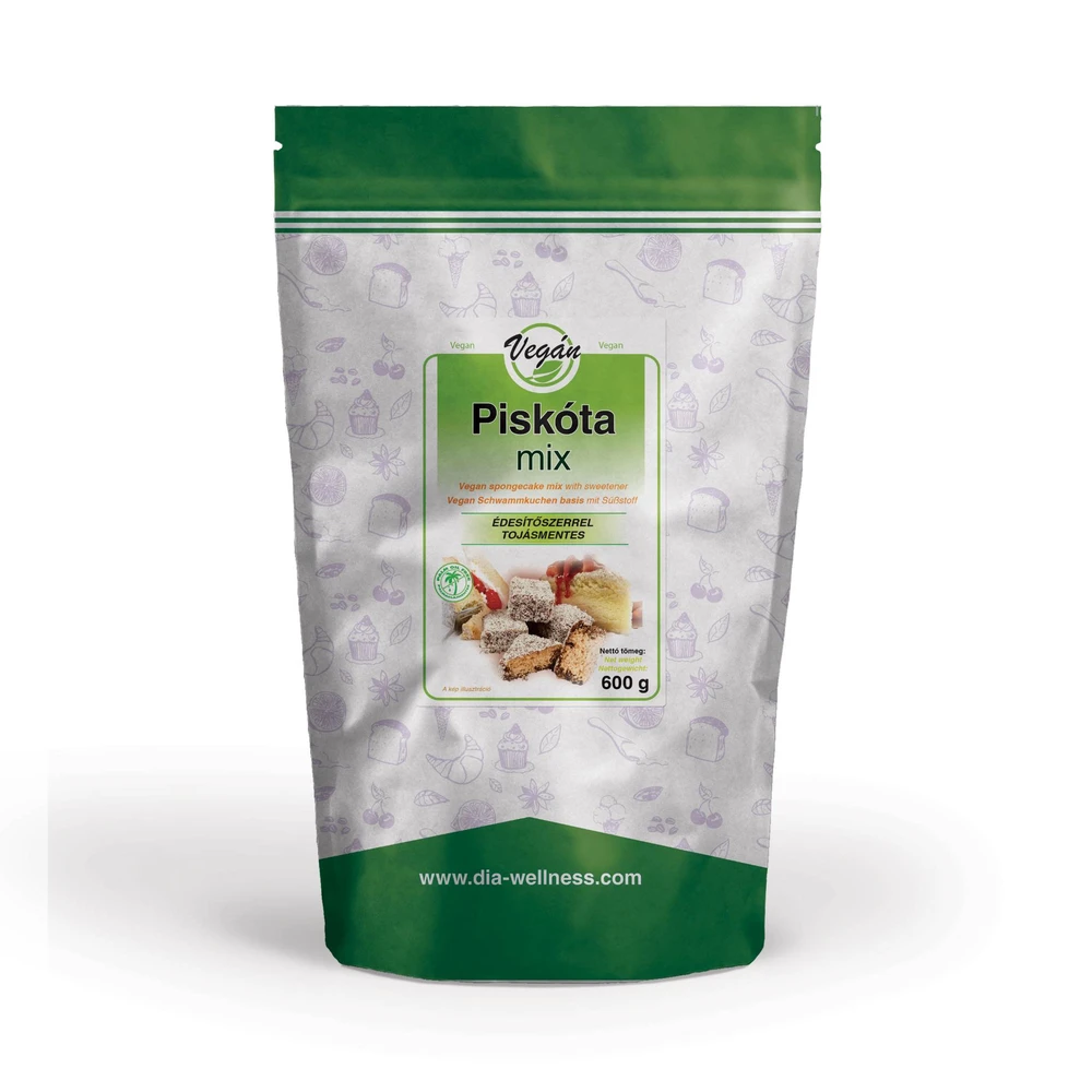 DIA-WELLNESS Glutenfree vegán piskóta mix 600g 103669