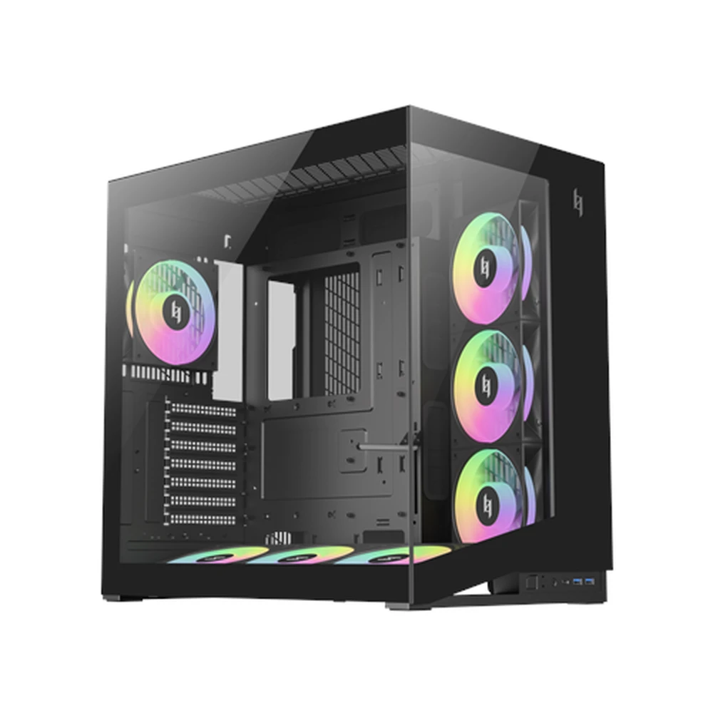 GAMEMAX NEX C56 Mid Tower ATX edzett üveg fekete