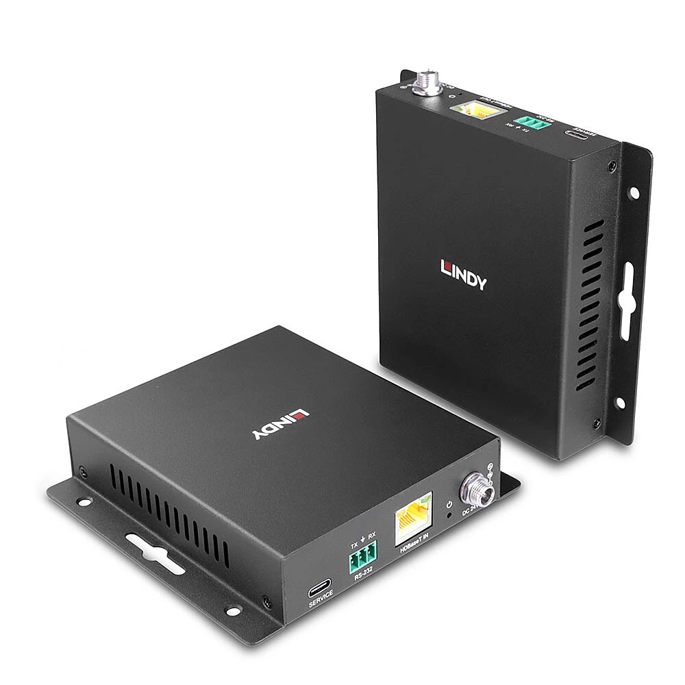 LINDY 100m Cat.6A Type C 4K60 Video and Data HDBaseT 3.0 Extender 39347
