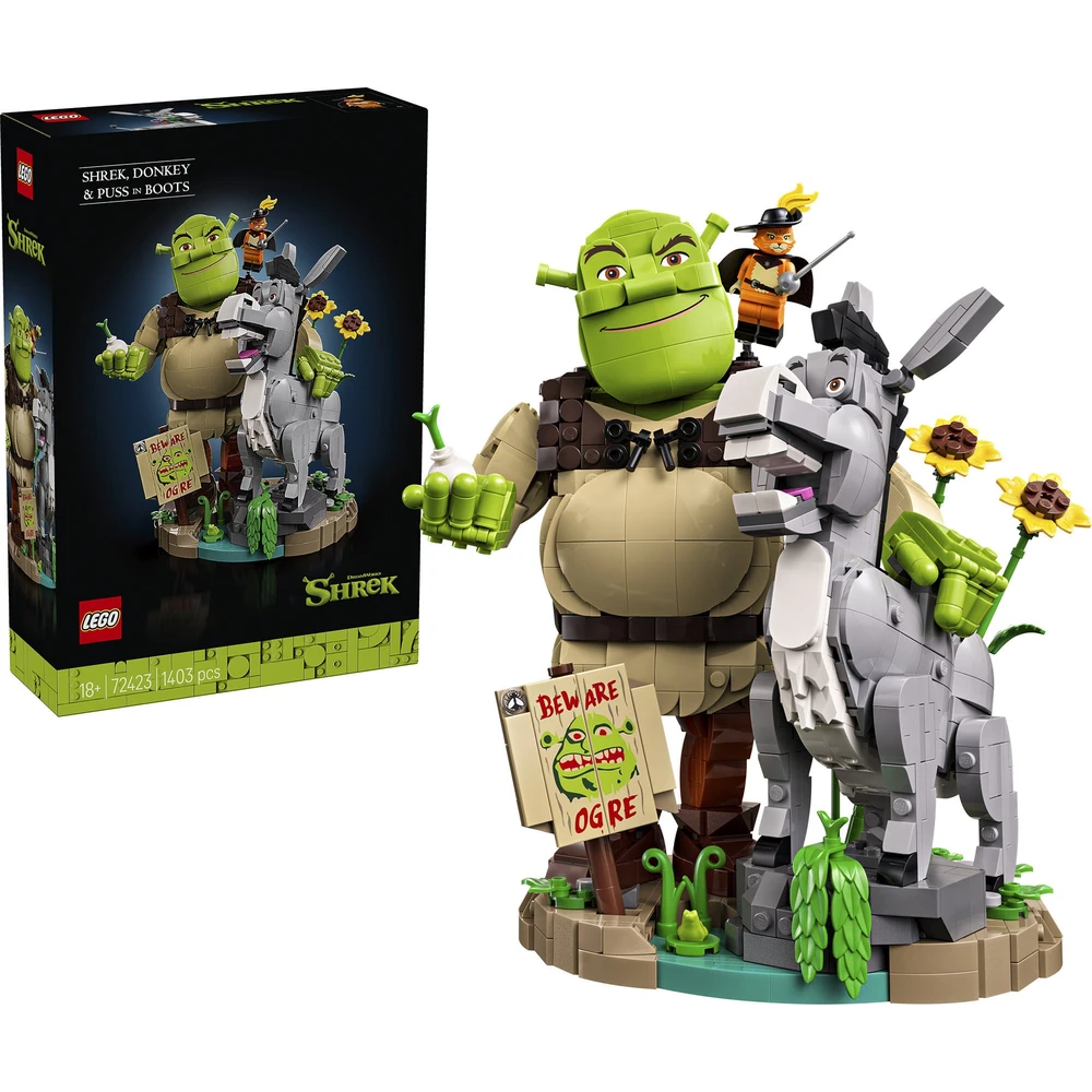 LEGO Shrek Donkey and a Csizmás Kandúr 72423