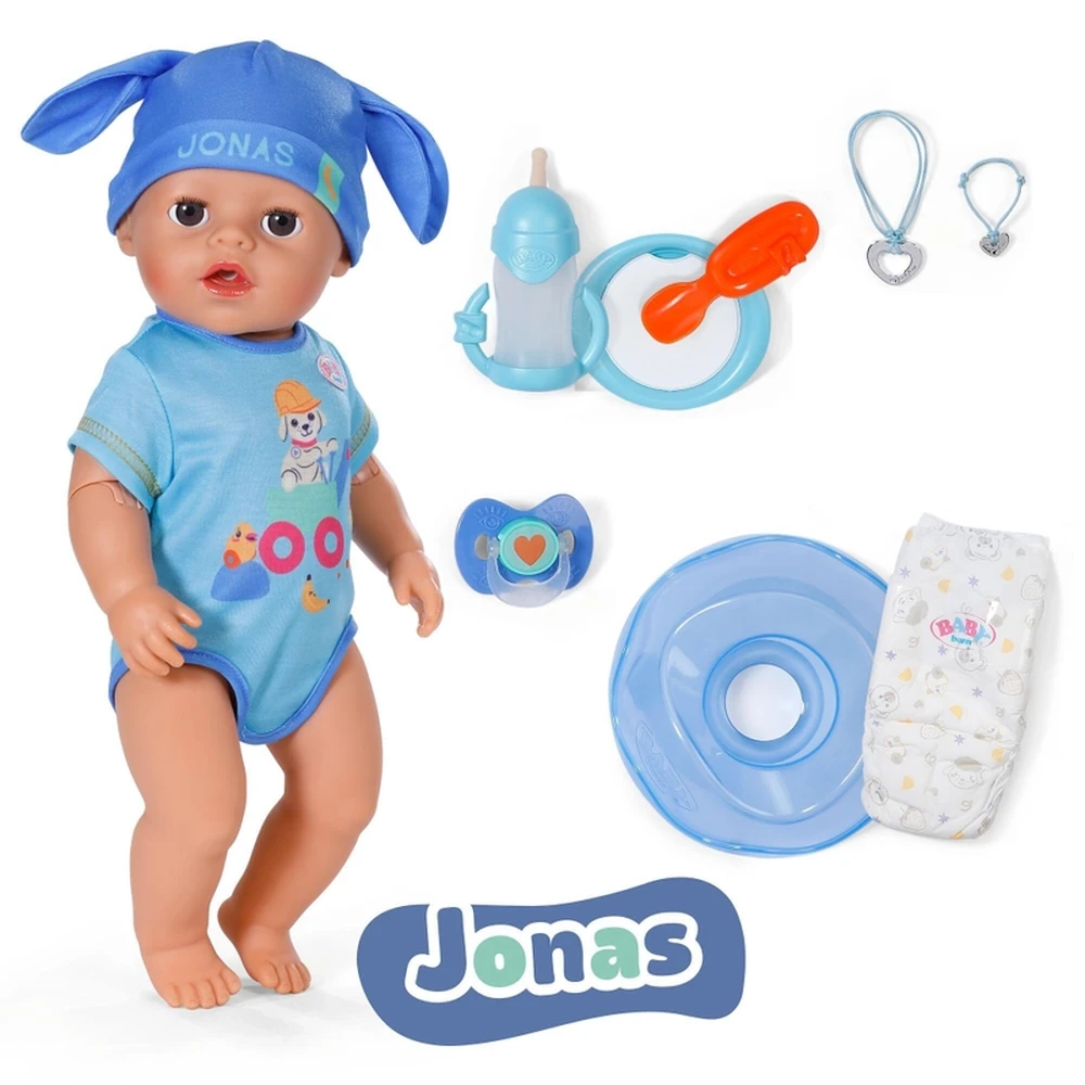 ZAPF CREATION Baby born Jonas Click & Play boy baba 43cm 840085