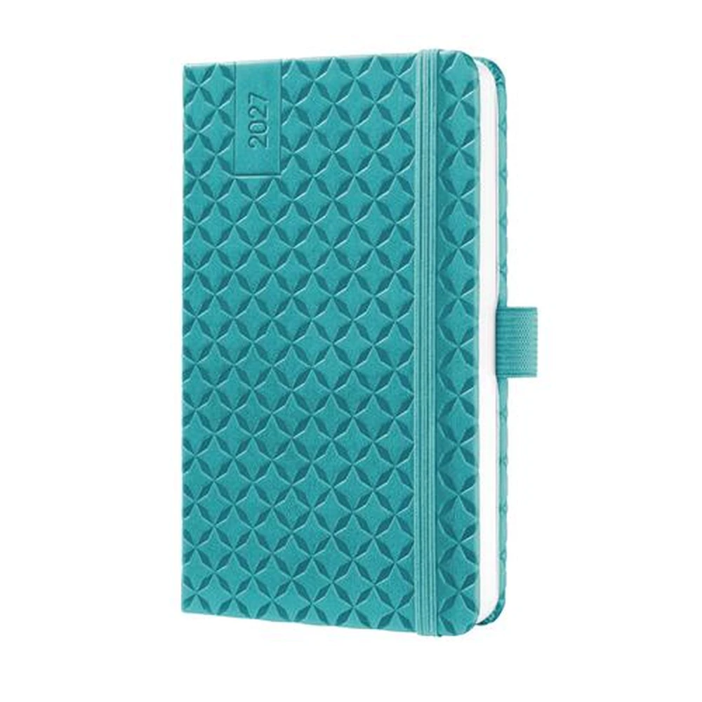 SIGEL Jolie Calendar A6 weekly 2027 hard cover aqua green SI7J102