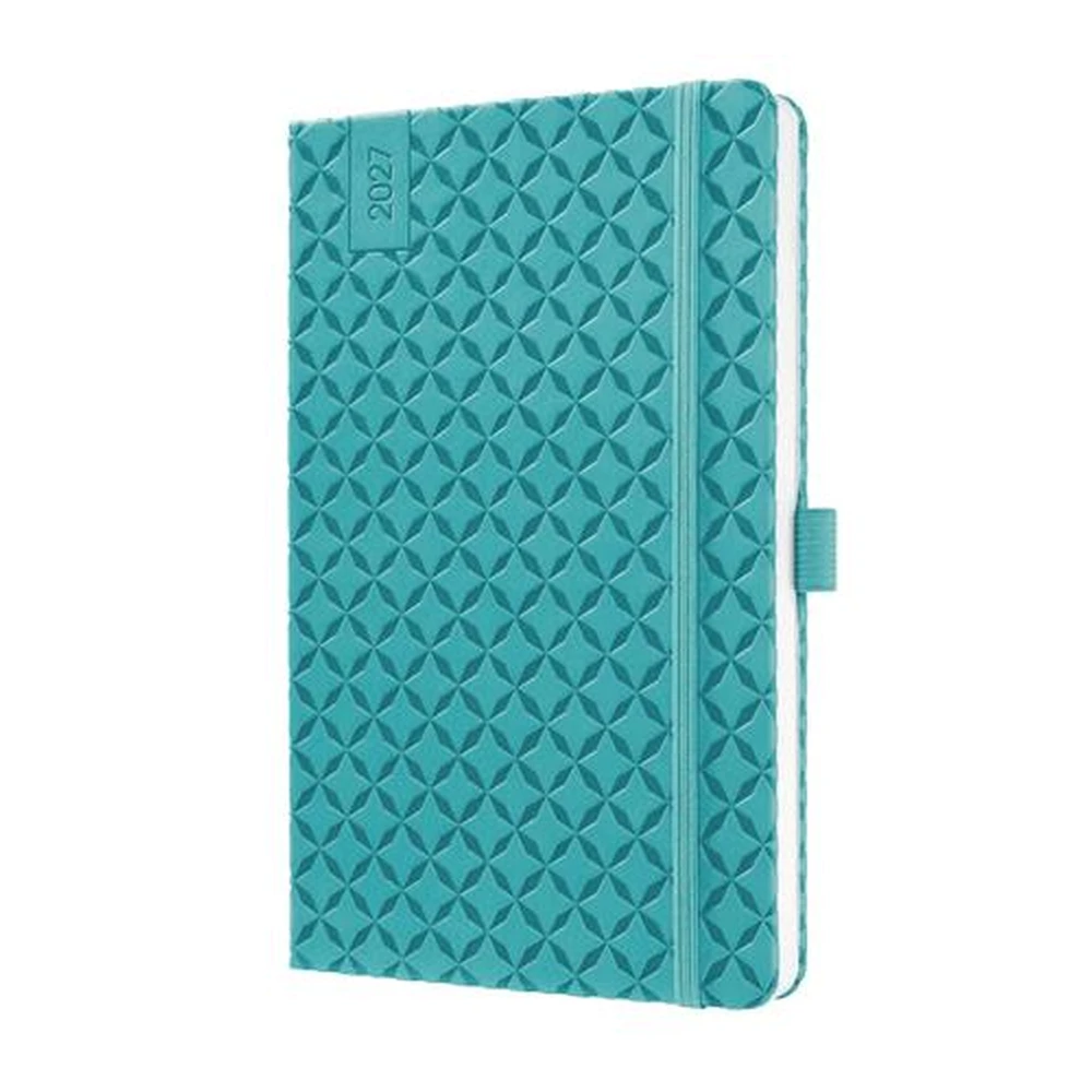 SIGEL Jolie Calendar A5 weekly 2027 hard cover aqua green SI7J103