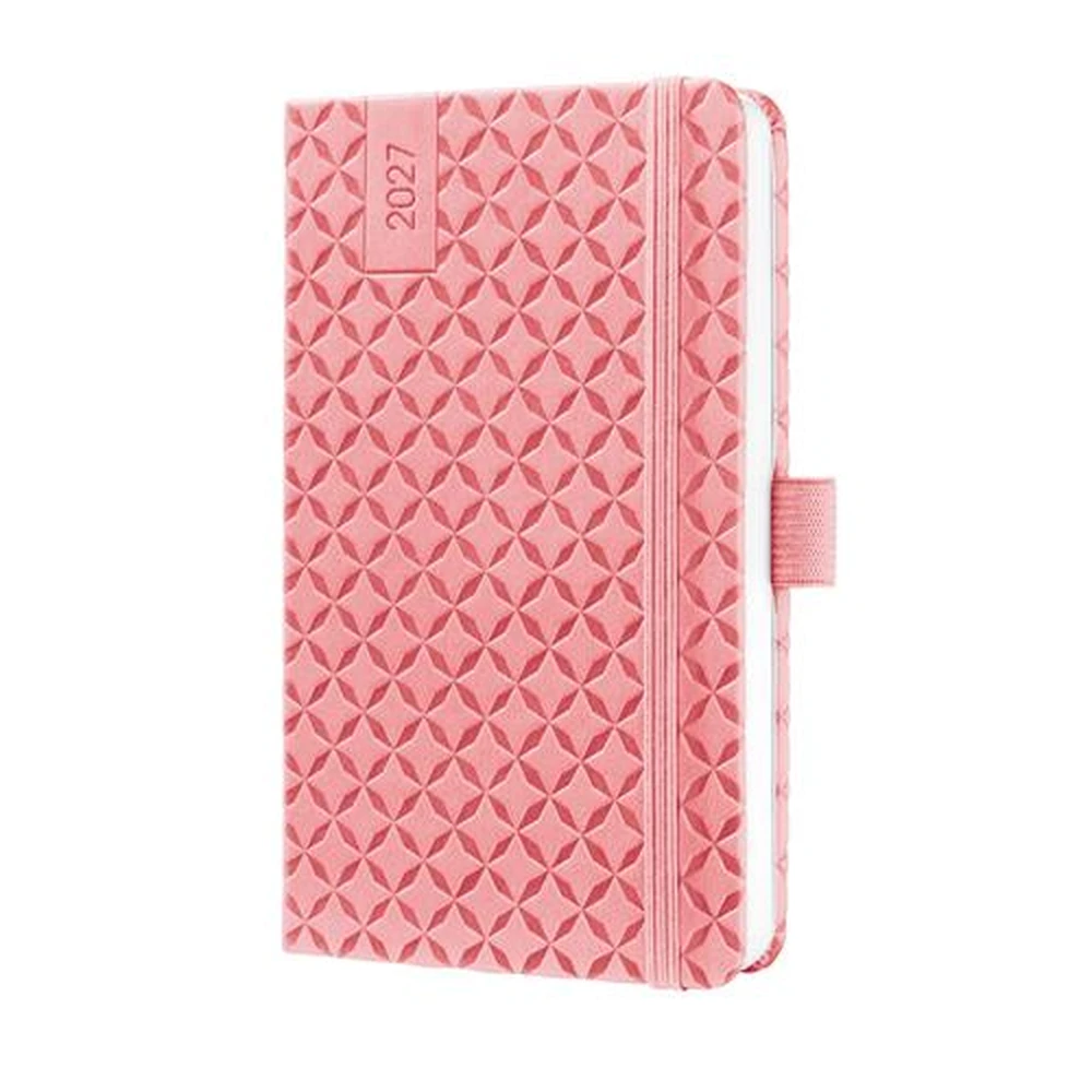 SIGEL Jolie Calendar A6 weekly 2027 hard cover pink SI7J110