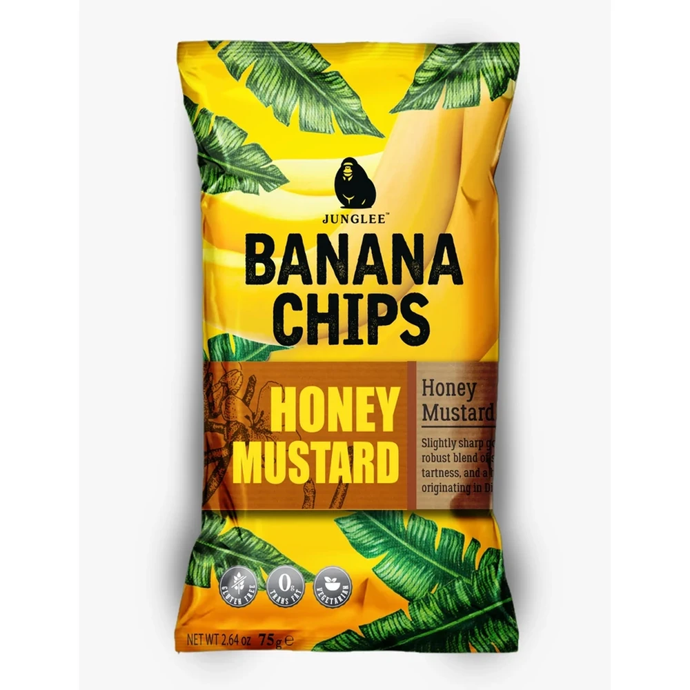 Jungle Jack banán chips mézes-mustáros ízű 75g 103781