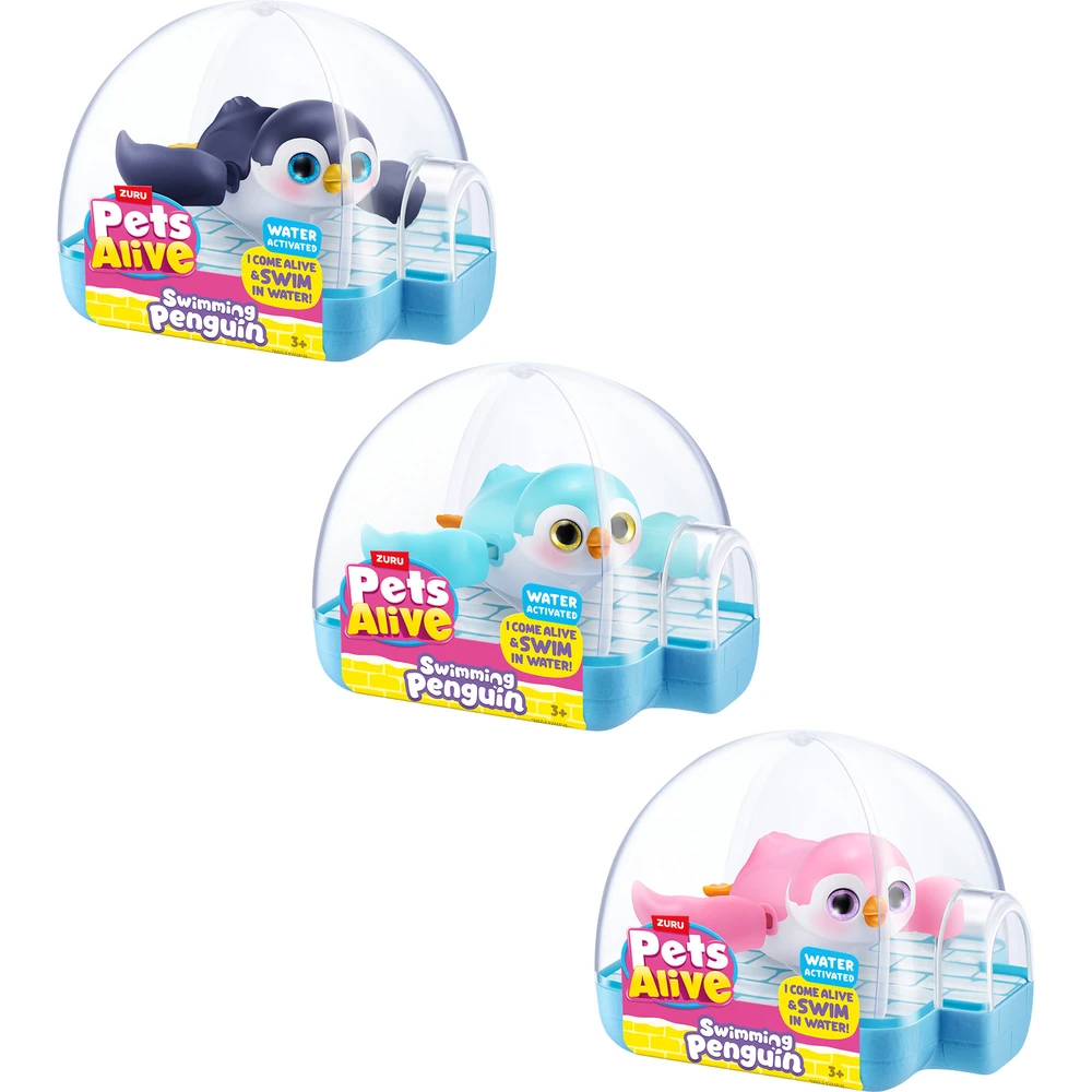 ZURU Pets Alive Úszó penguin figura NÉMET speaking 9573UQ1