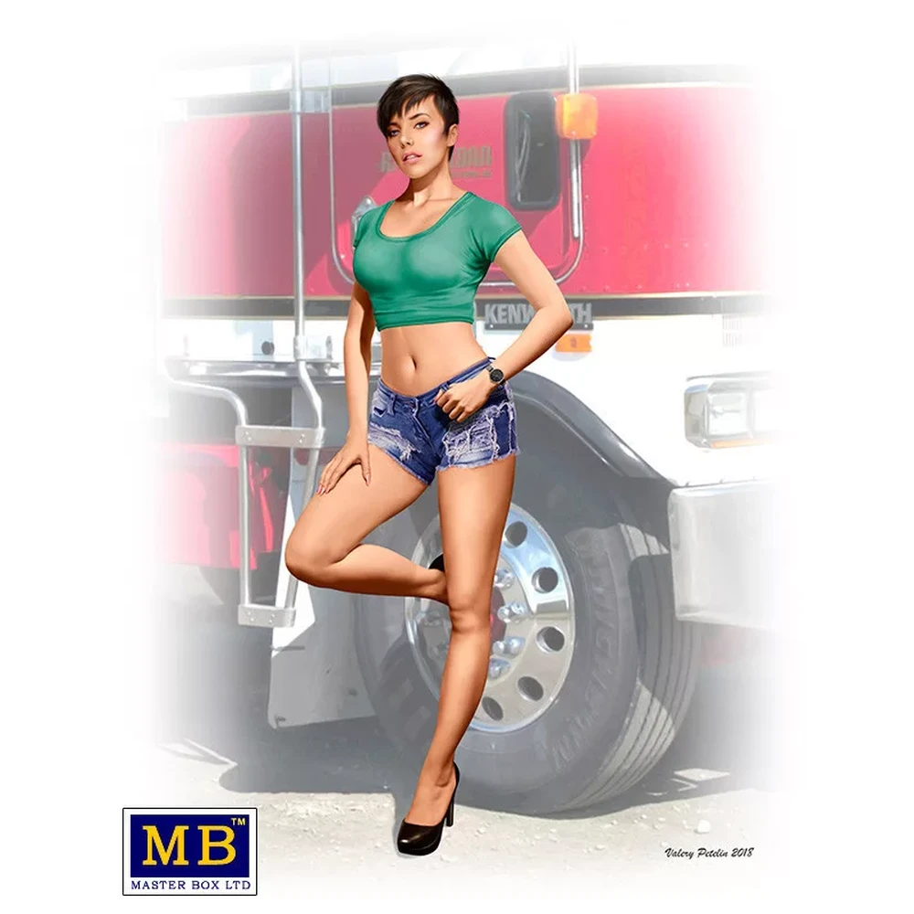 Master Box Truckers series Looking for a long haul partner Mindy figura makett MB24061