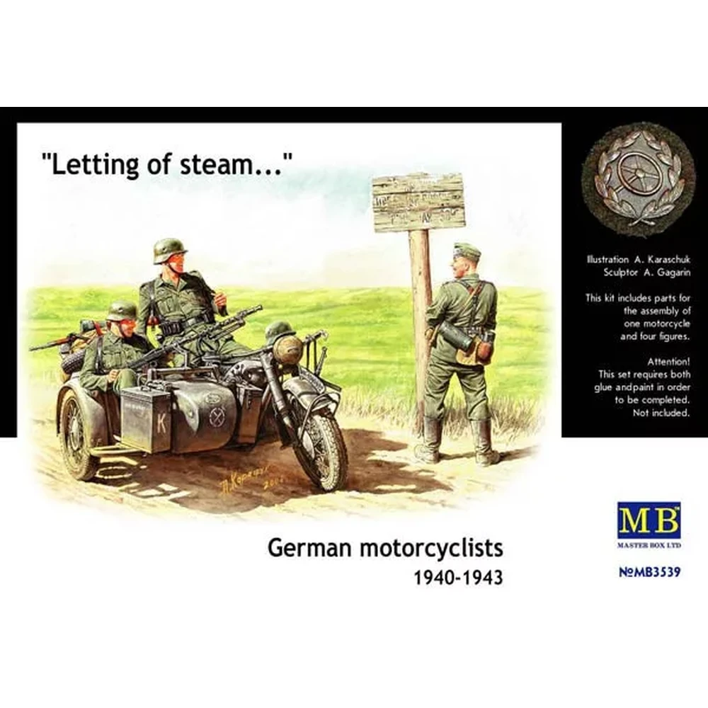 Master Box German motorcyclist 1940-1943 figura MB3539