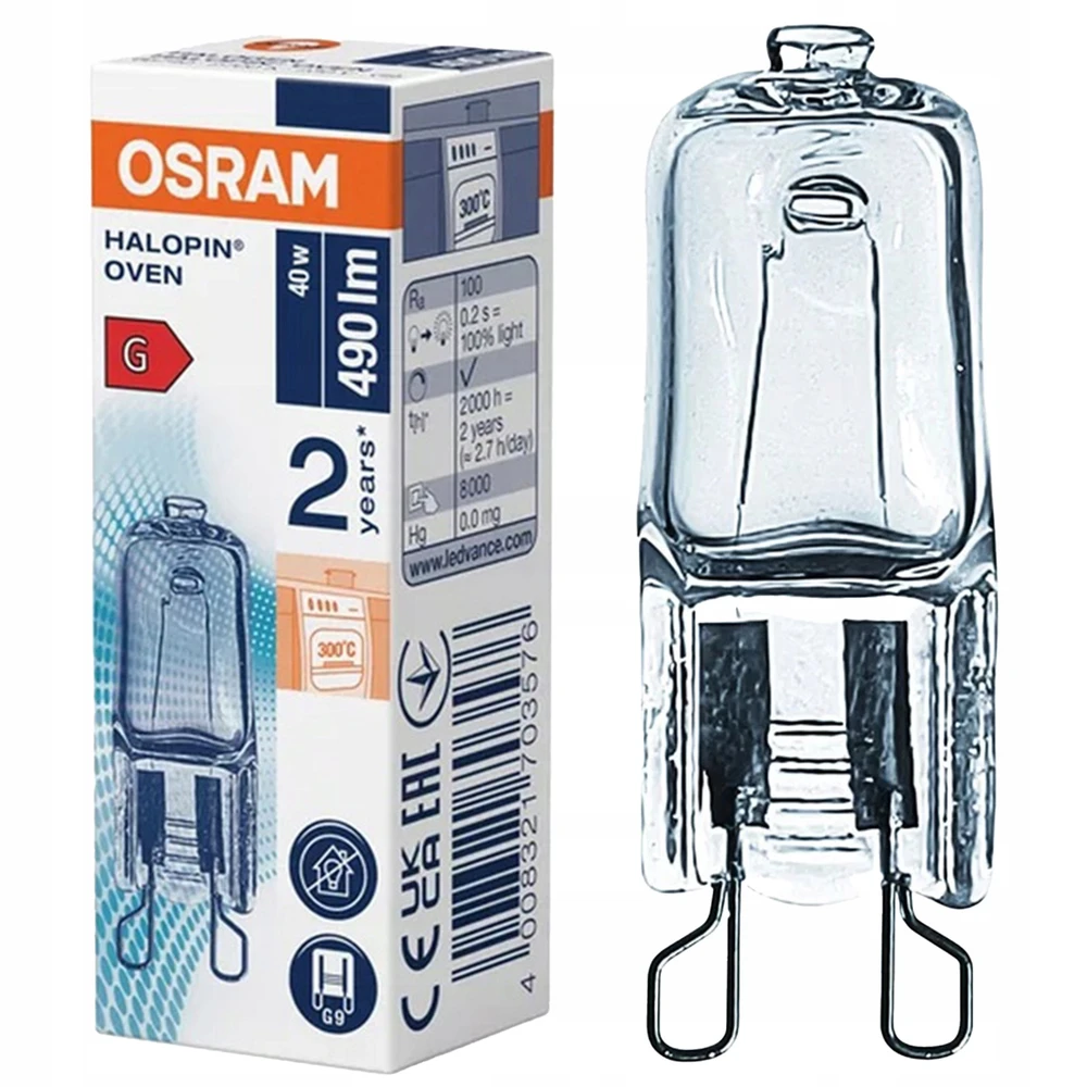 OSRAM HALOPIN Sütőizzó 25W +300°C G9 átlátszó 66725 FFS-SPC-703552
