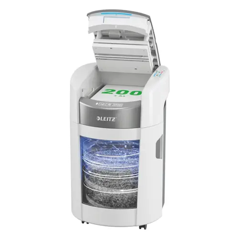 LEITZ IQ OptiMax Autofeed Small Office 200 P4 shredder konfetti 200 lap E80400000