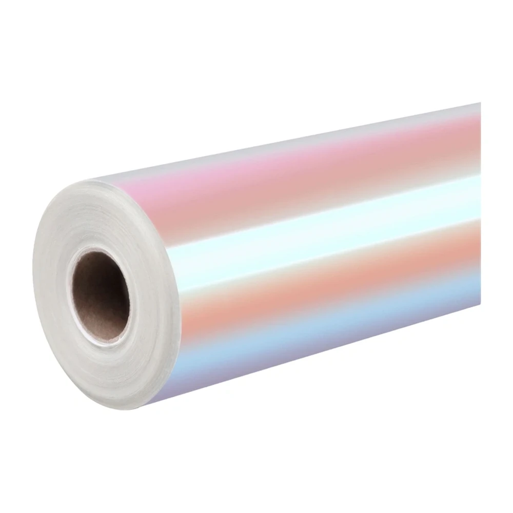 HTVRONT Holografikus öntapadó fólia 305cm x 90cm rózsaszín-lila 088952