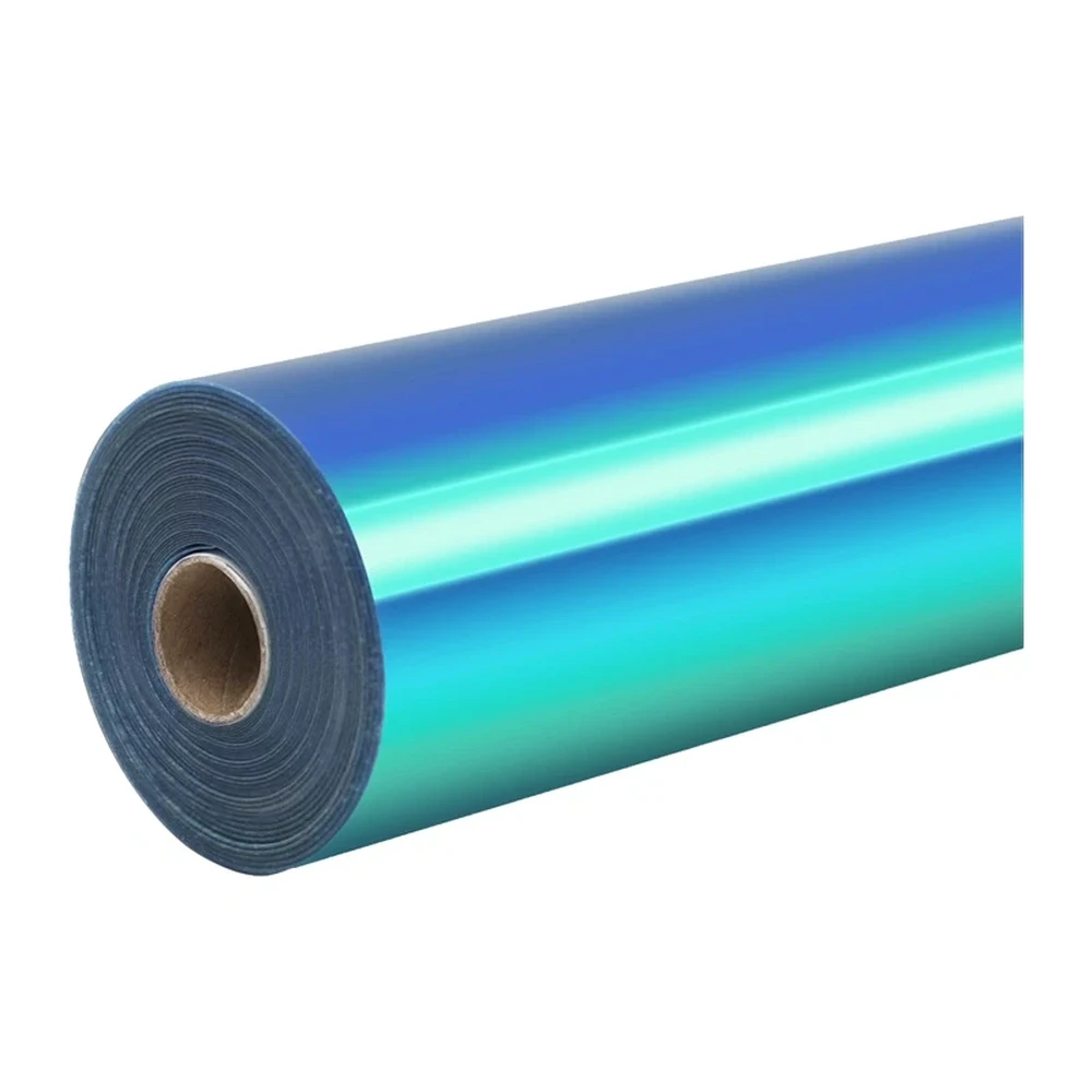 HTVRONT Holografikus self-adhesive foil 30.5cm x 90cm turcoise 088953