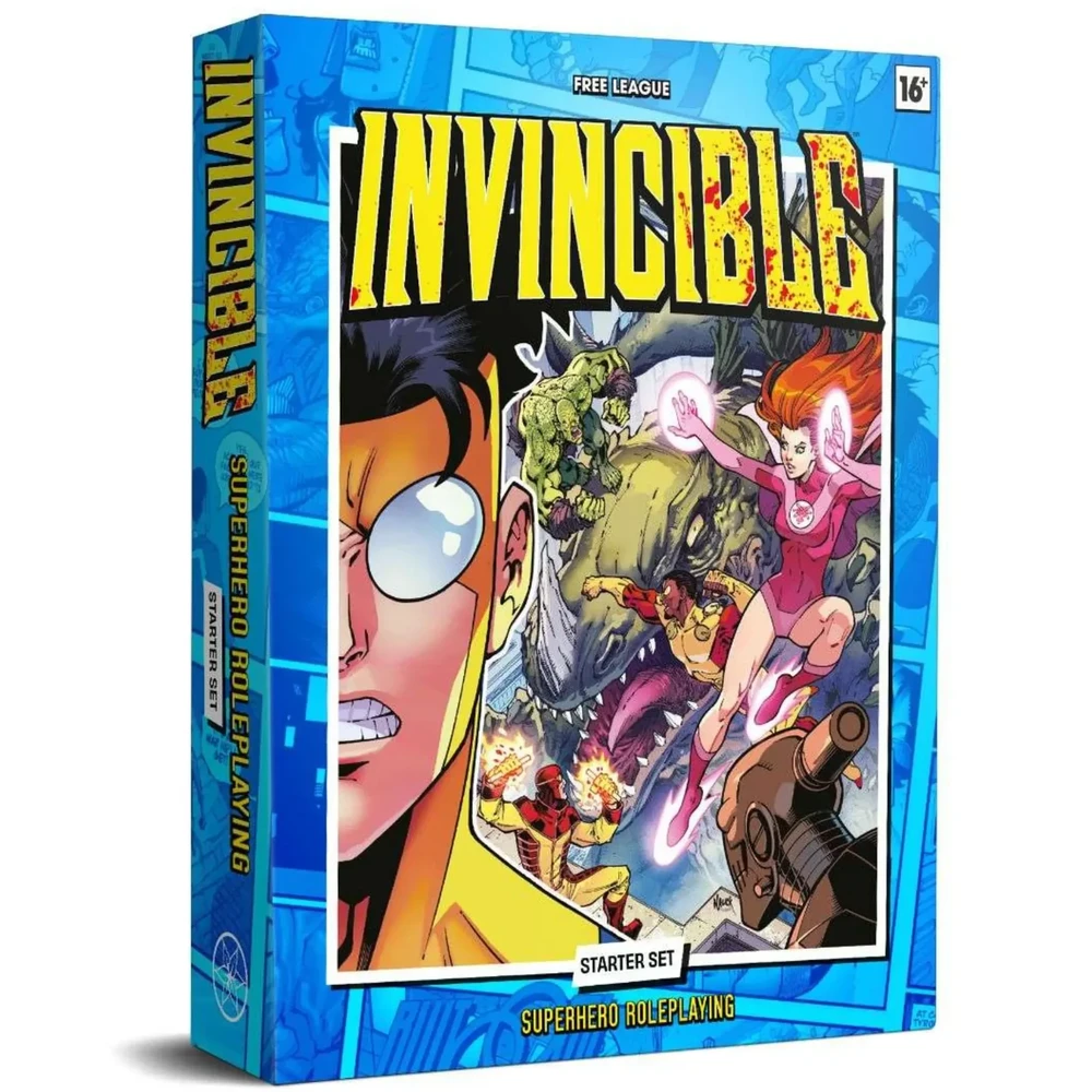 FREE LEAGUE Invincible - Superhero Roleplaying Starter Set szerepjáték kezdőkészlet ANGOL nyelvű VARIOUS222
