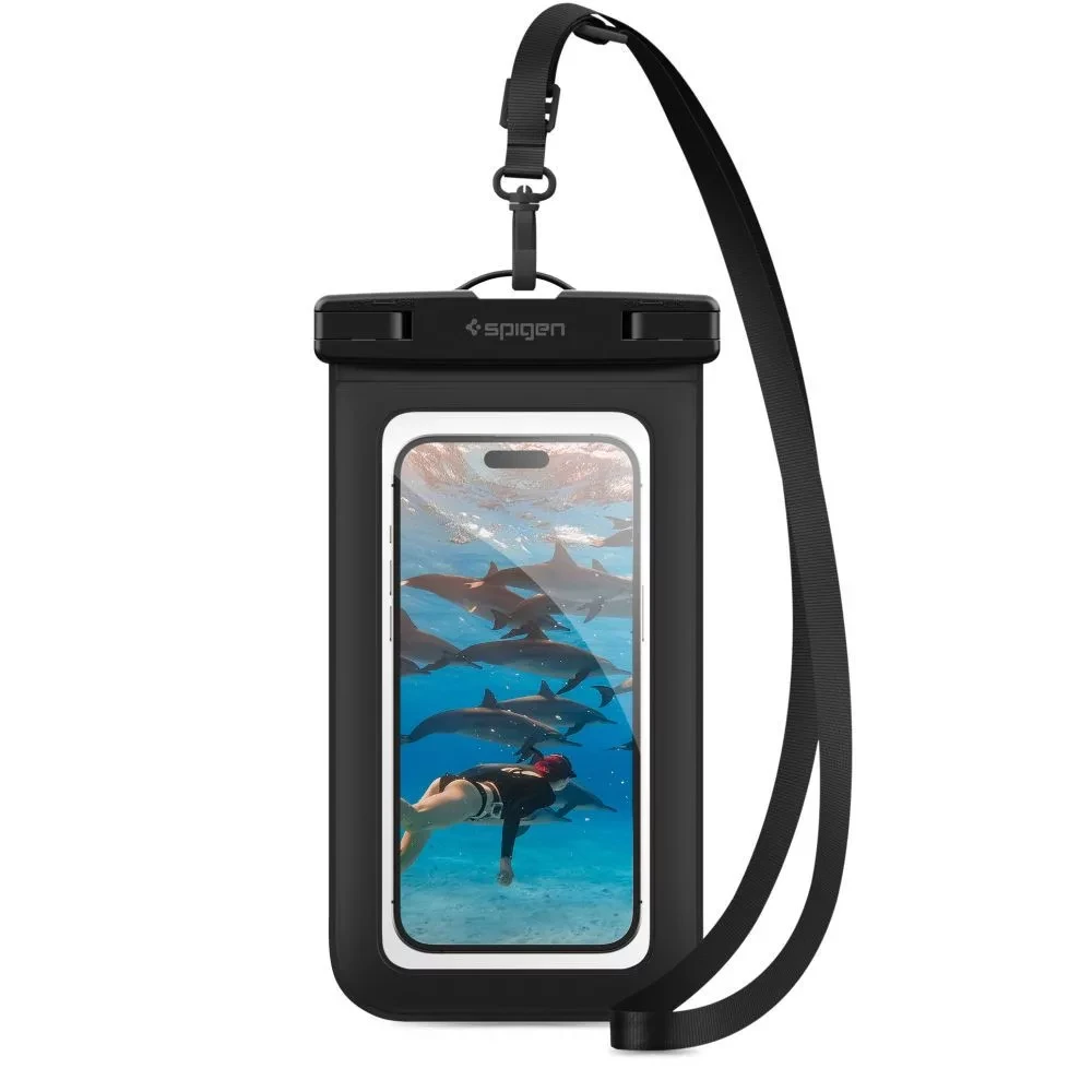 SPIGEN Aqua Shield univerzális vízálló táska fekete A601 SP115650