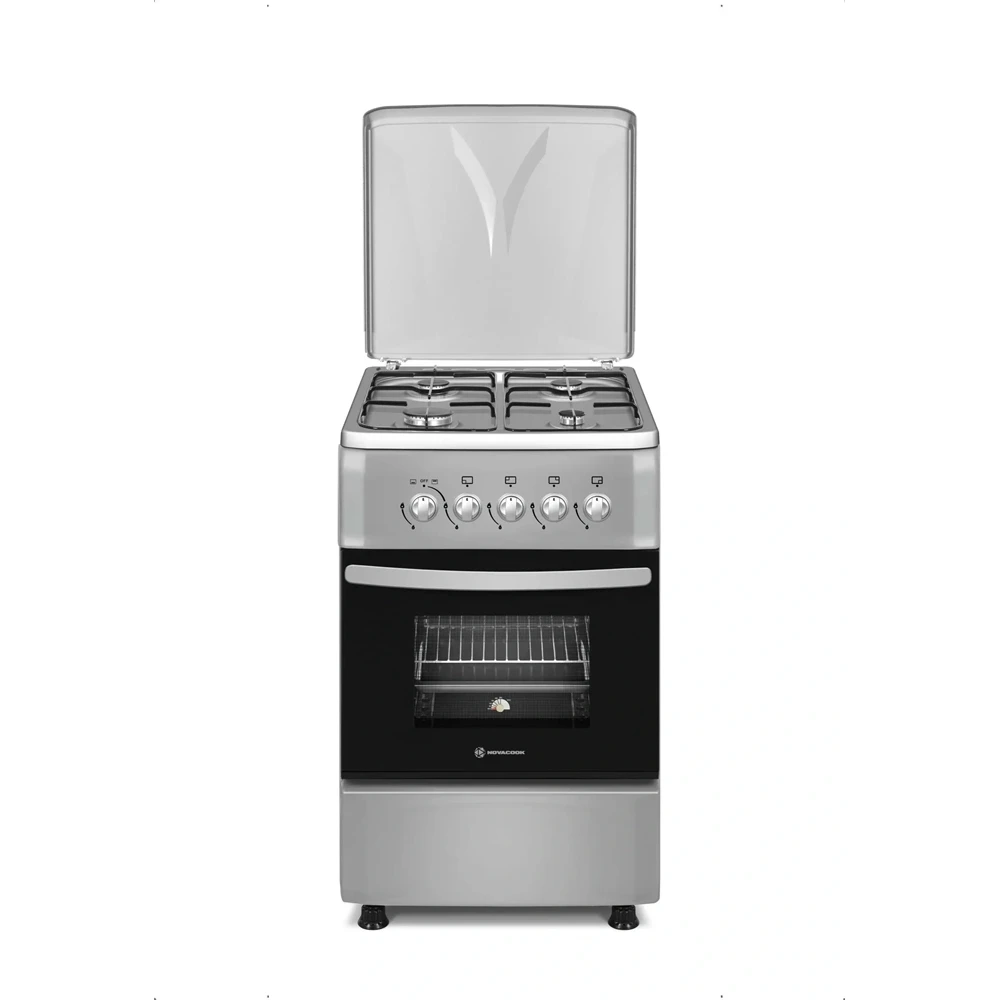 NOVACOOK Tűzhely gázos A 55 l inox F5S40G1 INX