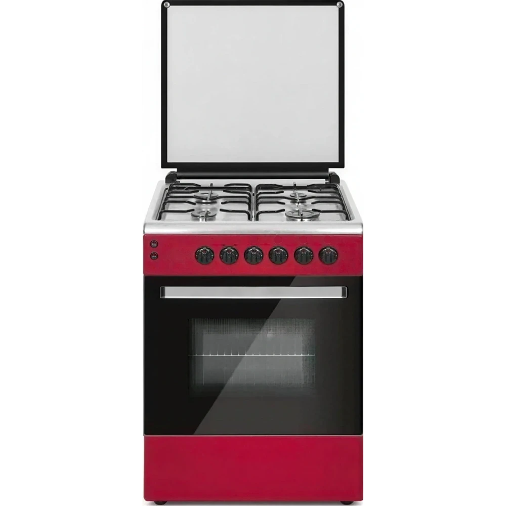 NOVACOOK Tűzhely kombinált gázos A 46 l meggypiros T50GE-RED