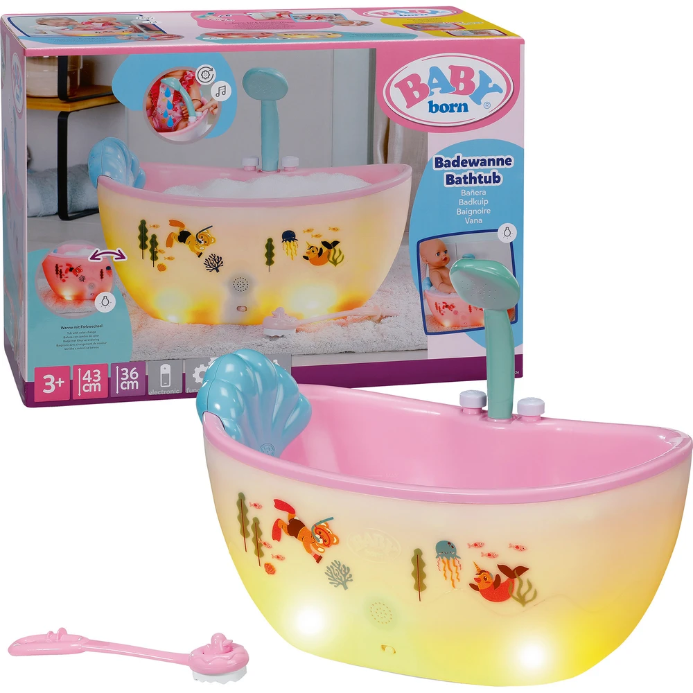 ZAPF CREATION Baby born fürdőkád hang- and light effect 840924